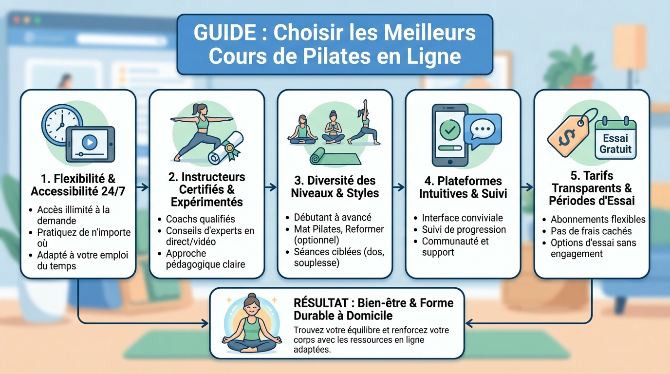 Comment choisir le bon cours de pilate en ligne ?