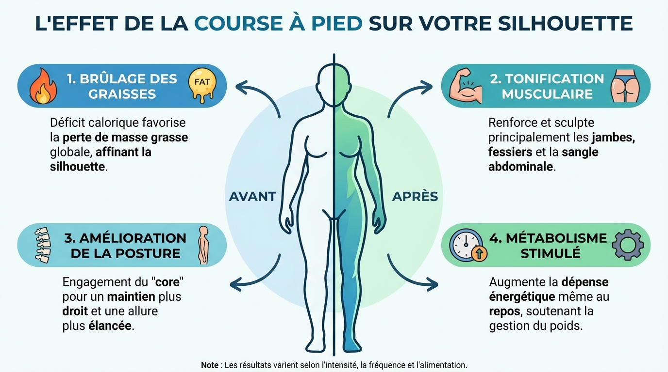 Comment la course à pied transforme la silhouette
