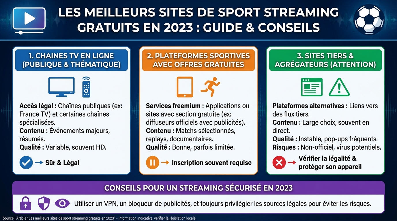 Top 10 des sites de sport streaming gratuits
