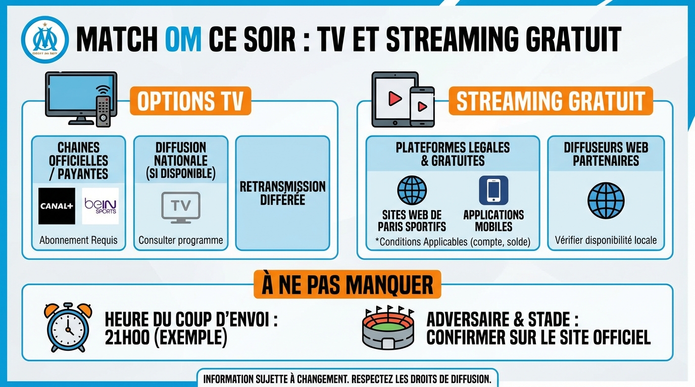 Options de streaming gratuit pour le match