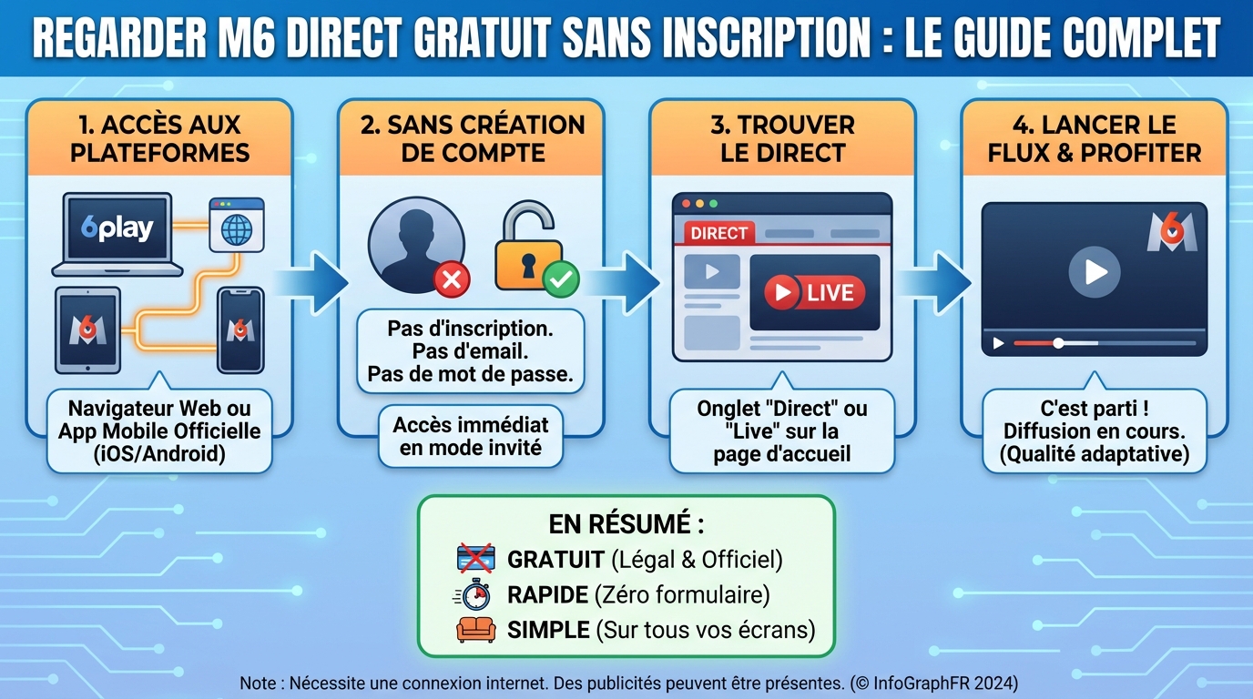 Comment regarder M6 en direct gratuitement ?