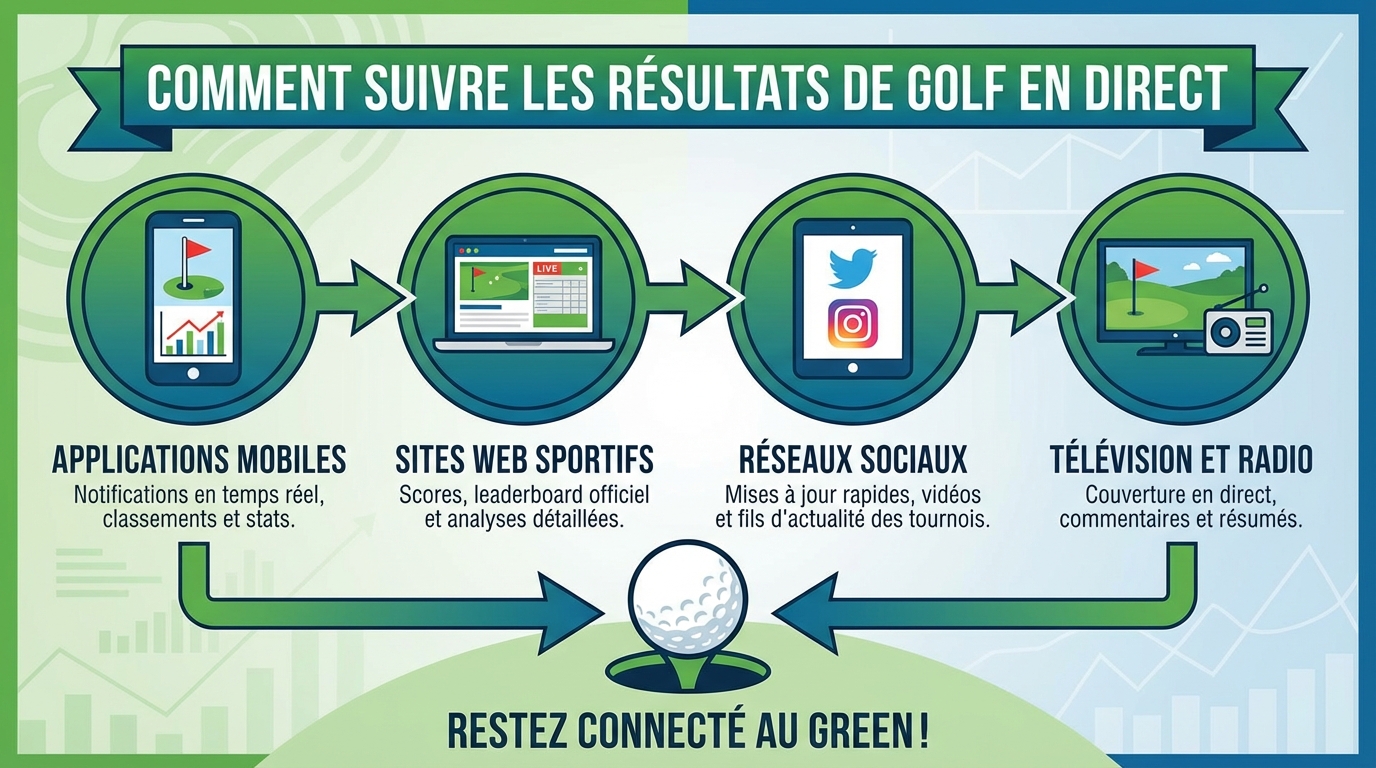 Suivez les résultats de golf en direct facilement 1 Les tournois de golf à suivre