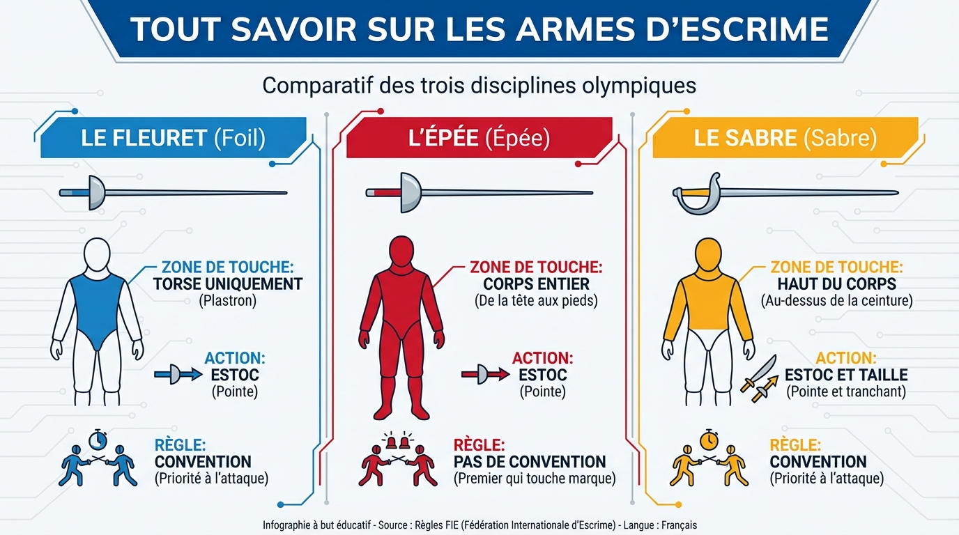 Comment choisir son arme d’escrime